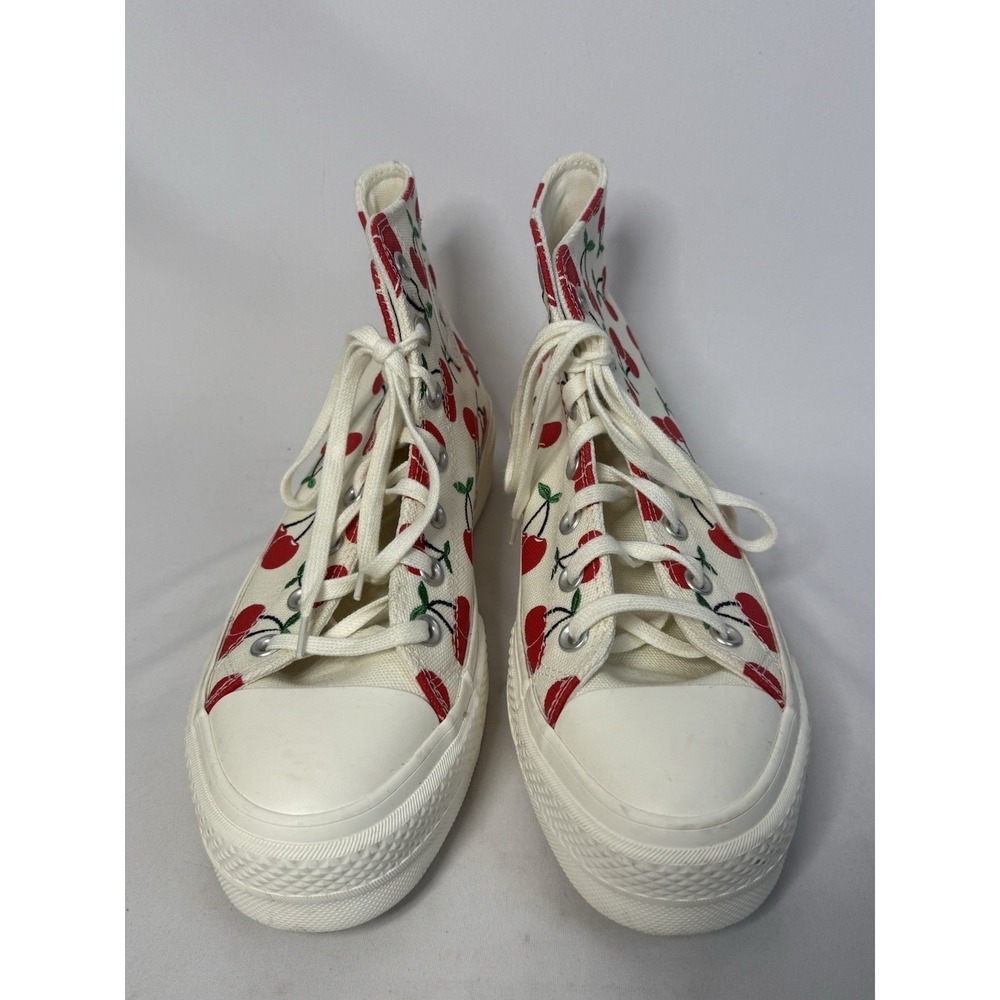 Converse Women's Sz 9 Chuck Taylor All Star Lift High Top Sneaker Shoes Cherries - Picture 4 of 12
